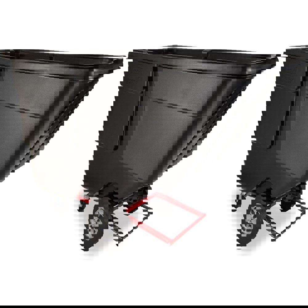 Rotomolded Tilt Truck, 202 gal, 850 lb Capacity, Plastic, Black